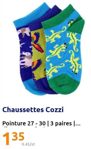 Promotions Chaussettes cozzi - Cozzi - Valide de 08/06/2022 à 14/06/2022 chez Action