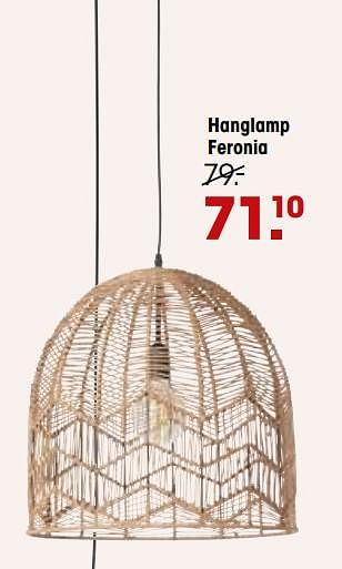 Promoties Hanglamp feronia - Huismerk - Kwantum - Geldig van 13/06/2022 tot 29/06/2022 bij Kwantum