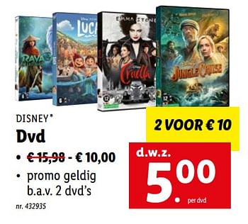 Promoties Dvd - Disney - Geldig van 20/06/2022 tot 25/06/2022 bij Lidl