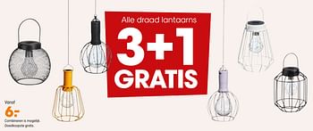 Promoties Draad lantaarns - Huismerk - Kwantum - Geldig van 30/06/2022 tot 03/07/2022 bij Kwantum
