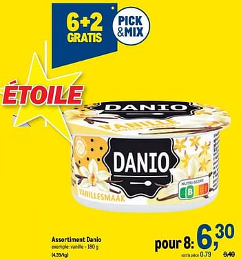 Promotions Danio vanille - Danone - Valide de 15/06/2022 à 28/06/2022 chez Makro