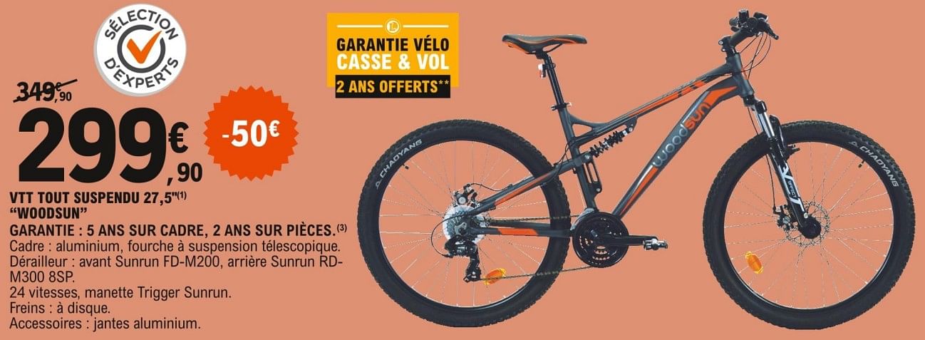 Vtt tout suspendu discount leclerc