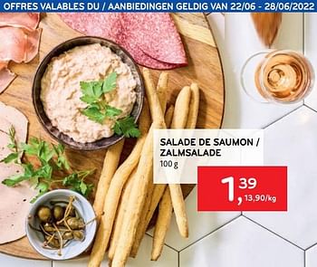 Promotions Salade de saumon - Produit maison - Alvo - Valide de 22/06/2022 à 28/06/2022 chez Alvo