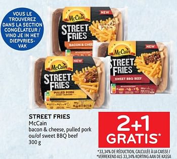 Promotions Street fries mccain 2+1 gratis - Mc Cain - Valide de 15/06/2022 à 28/06/2022 chez Alvo