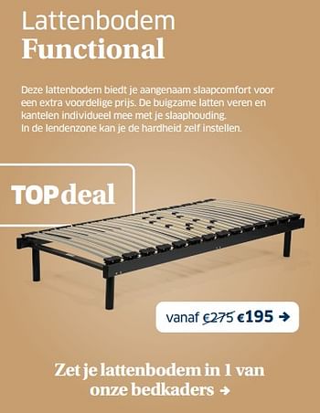 Promoties Lattenbodem functional - Huismerk - Sleeplife - Geldig van 17/06/2022 tot 30/06/2022 bij Sleeplife