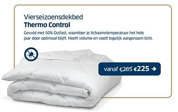 Promoties Vierseizoensdekbed thermo control - Huismerk - Sleeplife - Geldig van 17/06/2022 tot 30/06/2022 bij Sleeplife