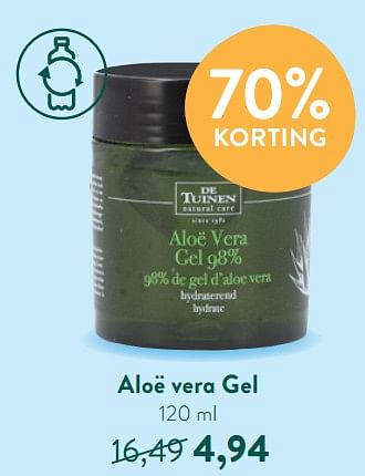Promoties Aloë vera gel - De Tuinen - Geldig van 13/06/2022 tot 10/07/2022 bij Holland & Barret