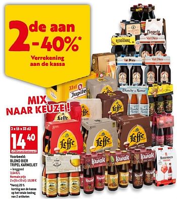 Promoties Blond bier tripel karmeliet - TRipel Karmeliet - Geldig van 15/06/2022 tot 21/06/2022 bij Smatch