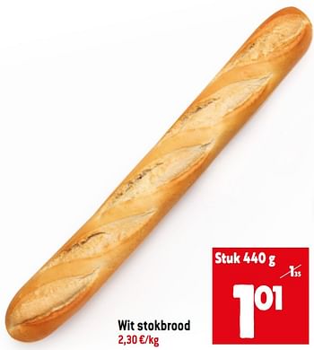Promoties Wit stokbrood - Huismerk - Smatch - Geldig van 15/06/2022 tot 21/06/2022 bij Smatch