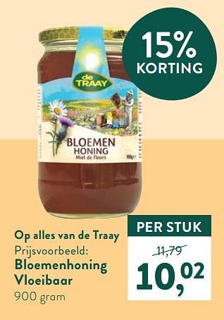 Promoties Bloemenhoning vloeibaar - de Traay - Geldig van 13/06/2022 tot 10/07/2022 bij Holland & Barret
