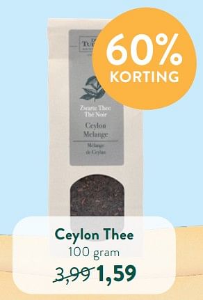 Promoties Ceylon thee - De Tuinen - Geldig van 13/06/2022 tot 10/07/2022 bij Holland & Barret