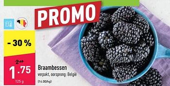 Promoties Braambessen - Huismerk - Aldi - Geldig van 20/06/2022 tot 25/06/2022 bij Aldi
