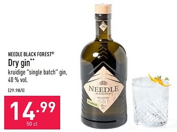 Promotions Dry gin - Needle Black Forest - Valide de 24/06/2022 à 01/07/2022 chez Aldi