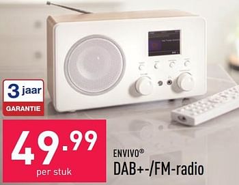 Promoties Envivo dab+--fm-radio - ENVIVO - Geldig van 22/06/2022 tot 01/07/2022 bij Aldi