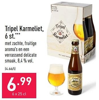 Promoties Tripel karmeliet - TRipel Karmeliet - Geldig van 24/06/2022 tot 01/07/2022 bij Aldi