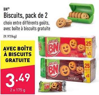 Promotions Biscuits - BN - Valide de 24/06/2022 à 01/07/2022 chez Aldi