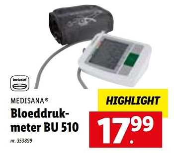 Promoties Medisana bloeddrukmeter bu 510 - Medisana - Geldig van 27/06/2022 tot 03/07/2022 bij Lidl