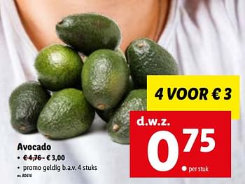Promoties Avocado - Huismerk - Lidl - Geldig van 27/06/2022 tot 03/07/2022 bij Lidl