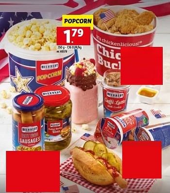 Promoties Popcorn - Mcennedy - Geldig van 27/06/2022 tot 03/07/2022 bij Lidl