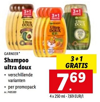 Promotions Shampoo ultra doux - Garnier - Valide de 27/06/2022 à 03/07/2022 chez Lidl