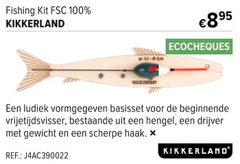 Promotions Fishing kit fsc 100% kikkerland - Kikkerland - Valide de 15/06/2022 à 12/07/2022 chez A.S.Adventure