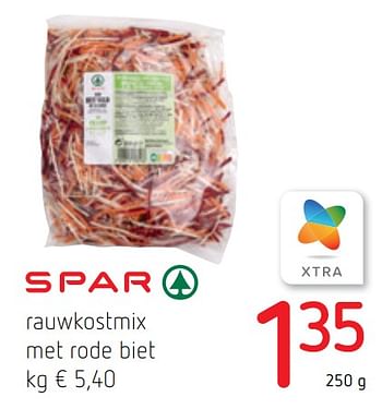 Promoties Rauwkostmix met rode biet - Spar - Geldig van 16/06/2022 tot 29/06/2022 bij Spar (Colruytgroup)