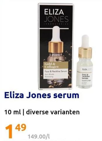 Promoties Eliza jones serum - Eliza Jones - Geldig van 15/06/2022 tot 21/06/2022 bij Action