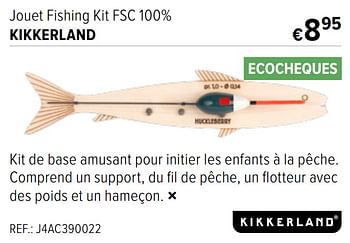 Promotions Jouet fishing kit fsc 100% kikkerland - Kikkerland - Valide de 15/06/2022 à 12/07/2022 chez A.S.Adventure
