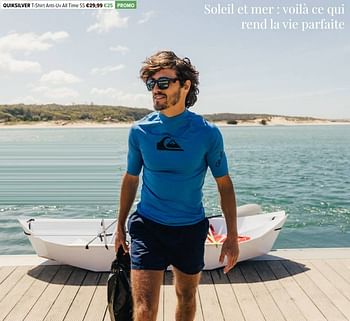 Promotions Quiksilver t-shirt anti-uv all time ss - Quiksilver - Valide de 15/06/2022 à 12/07/2022 chez A.S.Adventure