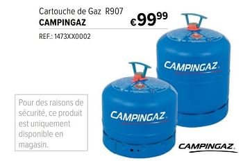 Promotions Cartouche de gaz r907 campingaz - Campingaz - Valide de 15/06/2022 à 12/07/2022 chez A.S.Adventure