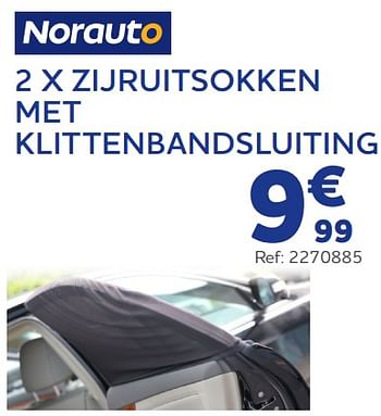 Promoties 2 x zijruitsokken met klittenbandsluiting - Norauto - Geldig van 15/06/2022 tot 16/08/2022 bij Auto 5