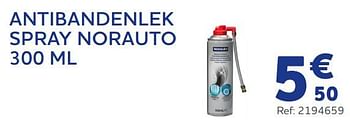 Promoties Antibandenlek spray norauto - Norauto - Geldig van 15/06/2022 tot 16/08/2022 bij Auto 5