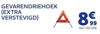 Promoties Gevarendriehoek - Huismerk - Auto 5  - Geldig van 15/06/2022 tot 16/08/2022 bij Auto 5