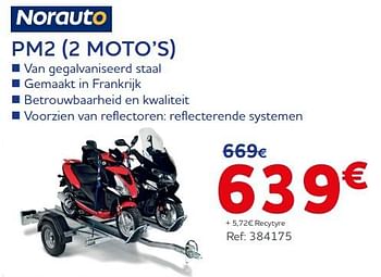 Promoties Pm2 2 moto’s - Norauto - Geldig van 15/06/2022 tot 16/08/2022 bij Auto 5