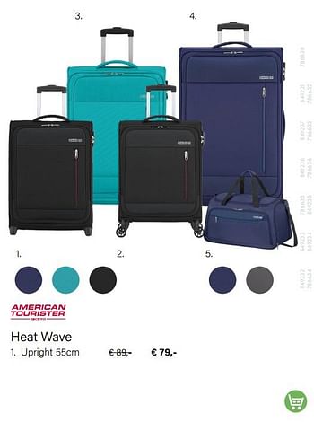 Promoties Heat wave upright - American Tourister - Geldig van 15/06/2022 tot 31/08/2022 bij Multi Bazar