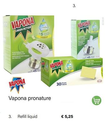 Promoties Vapona pronature refill liquid - Vapona - Geldig van 15/06/2022 tot 31/08/2022 bij Multi Bazar