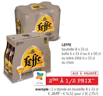 Promotions Blonde en bouteille - Leffe - Valide de 16/06/2022 à 29/06/2022 chez Spar (Colruytgroup)