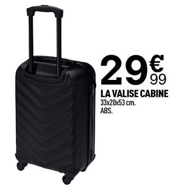 Promotions La valise cabine - Produit Maison - Centrakor - Valide de 13/06/2022 à 26/06/2022 chez Centrakor