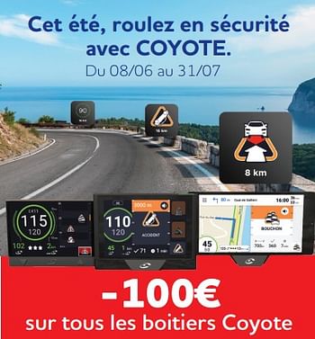 Promotions -100€ sur tous les boitiers coyote - Coyote - Valide de 15/06/2022 à 16/08/2022 chez Auto 5