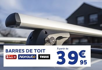 Promotions Barres de toit - Produit maison - Auto 5  - Valide de 15/06/2022 à 16/08/2022 chez Auto 5