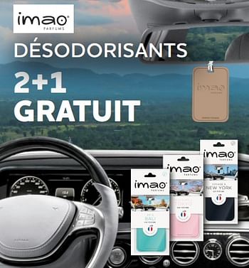 Promotions Désodorisants 2+1 gratuit - Imao - Valide de 15/06/2022 à 16/08/2022 chez Auto 5