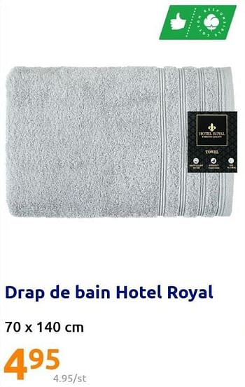 Promotions Drap de bain hotel royal - Hotel Royal - Valide de 15/06/2022 à 21/06/2022 chez Action
