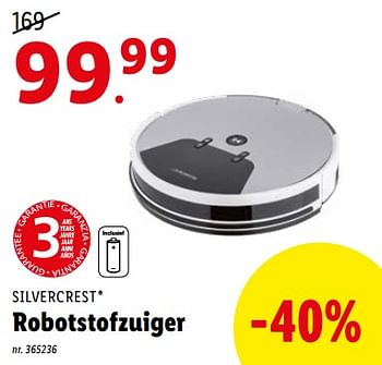 Promoties Silvercrest robotstofzuiger - SilverCrest - Geldig van 27/06/2022 tot 03/07/2022 bij Lidl