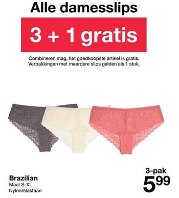 Promoties Brazilian - Huismerk - Zeeman  - Geldig van 18/06/2022 tot 01/07/2022 bij Zeeman