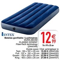 Matelas gonflable - luchmatras dura-beam classic downy-Intex