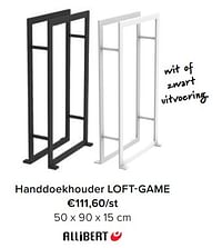 Handdoekhouder loft-game-Allibert