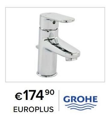 Promoties Mengkranen voor lavabo’s europlus - Grohe - Geldig van 01/06/2022 tot 31/08/2022 bij Euro Shop