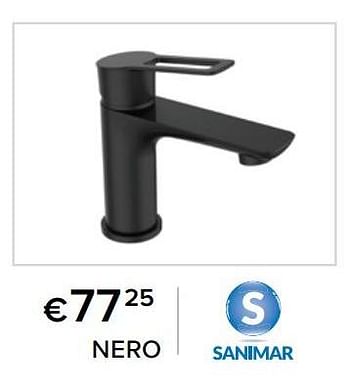 Promoties Mengkranen voor lavabo’s nero - Sanimar - Geldig van 01/06/2022 tot 31/08/2022 bij Euro Shop