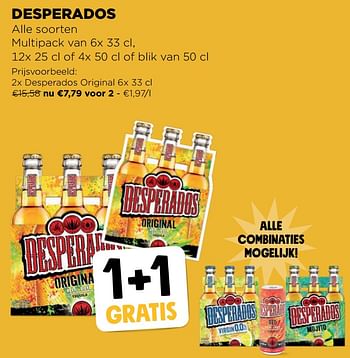 Promotions Desperados original - Desperados - Valide de 22/06/2022 à 28/06/2022 chez Jumbo