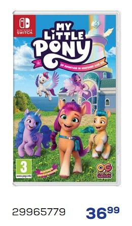 Promoties Nintendo switch my little pony - Outright Games - Geldig van 17/06/2022 tot 22/07/2022 bij Supra Bazar